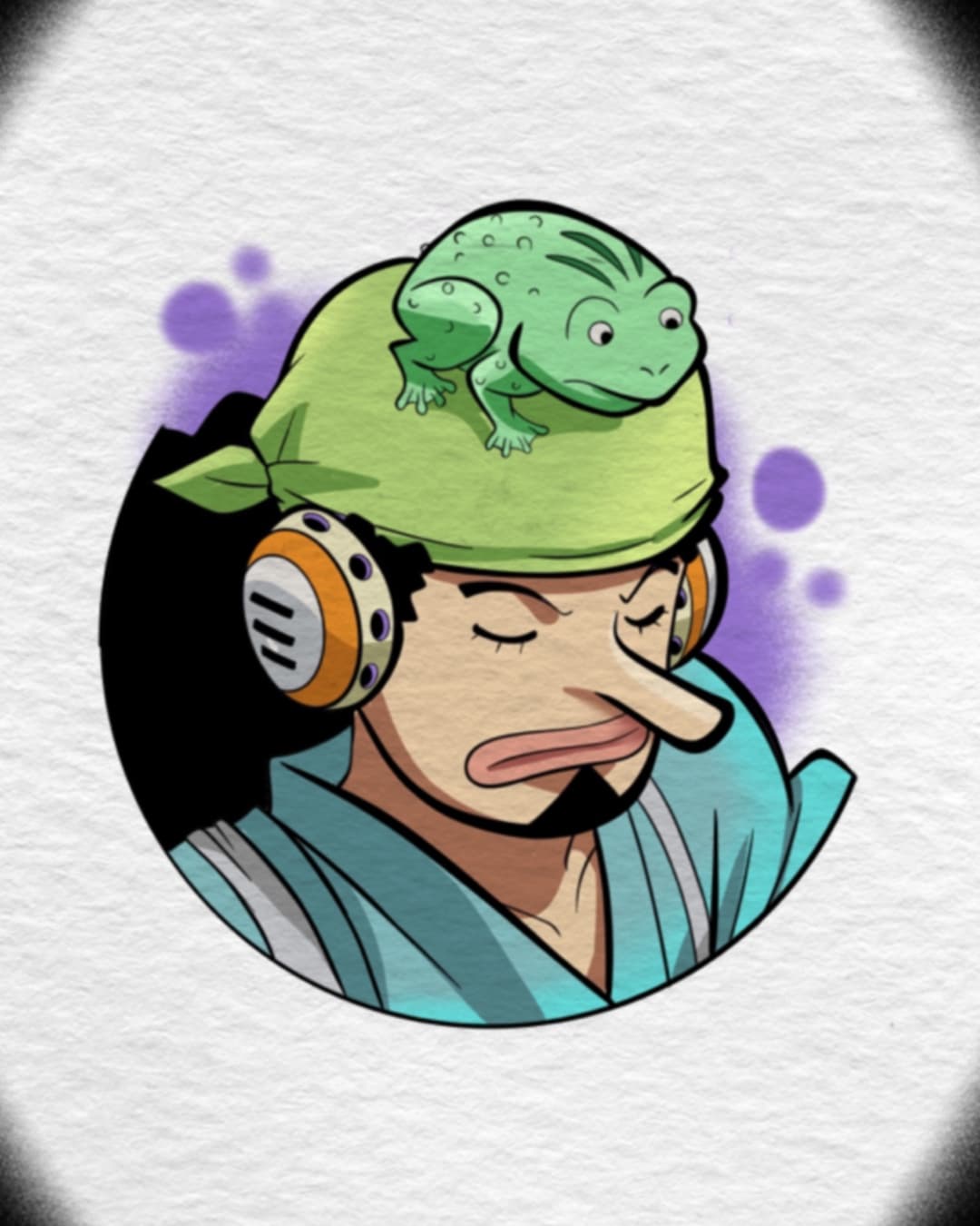 Usopp & Toad Tattoo – One Piece