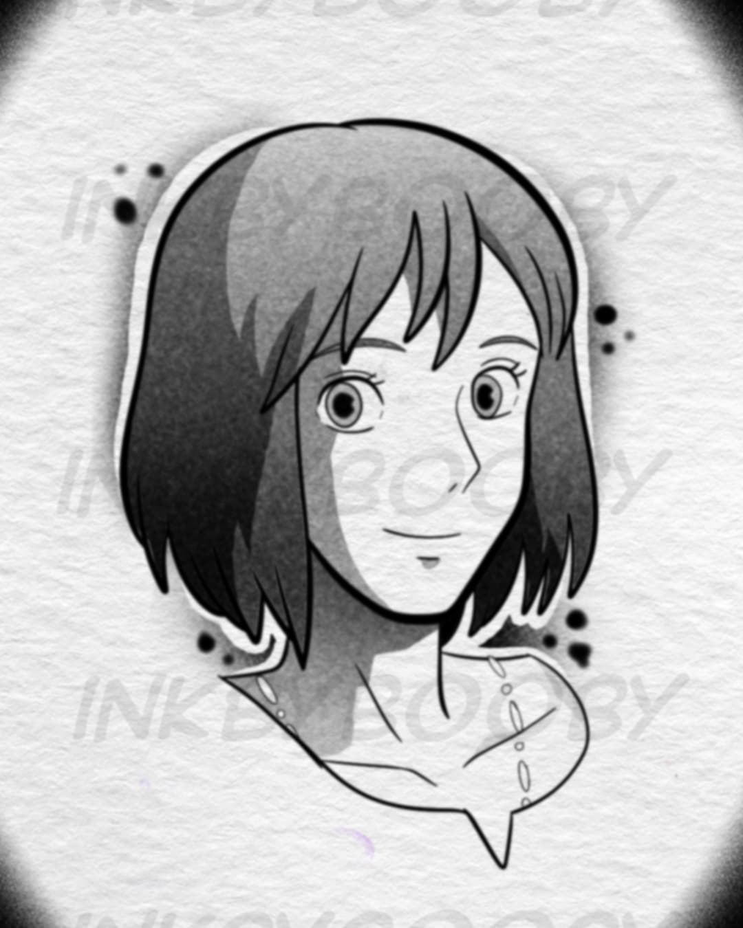 Howl's Moving Castle Howl Tattoo Flash