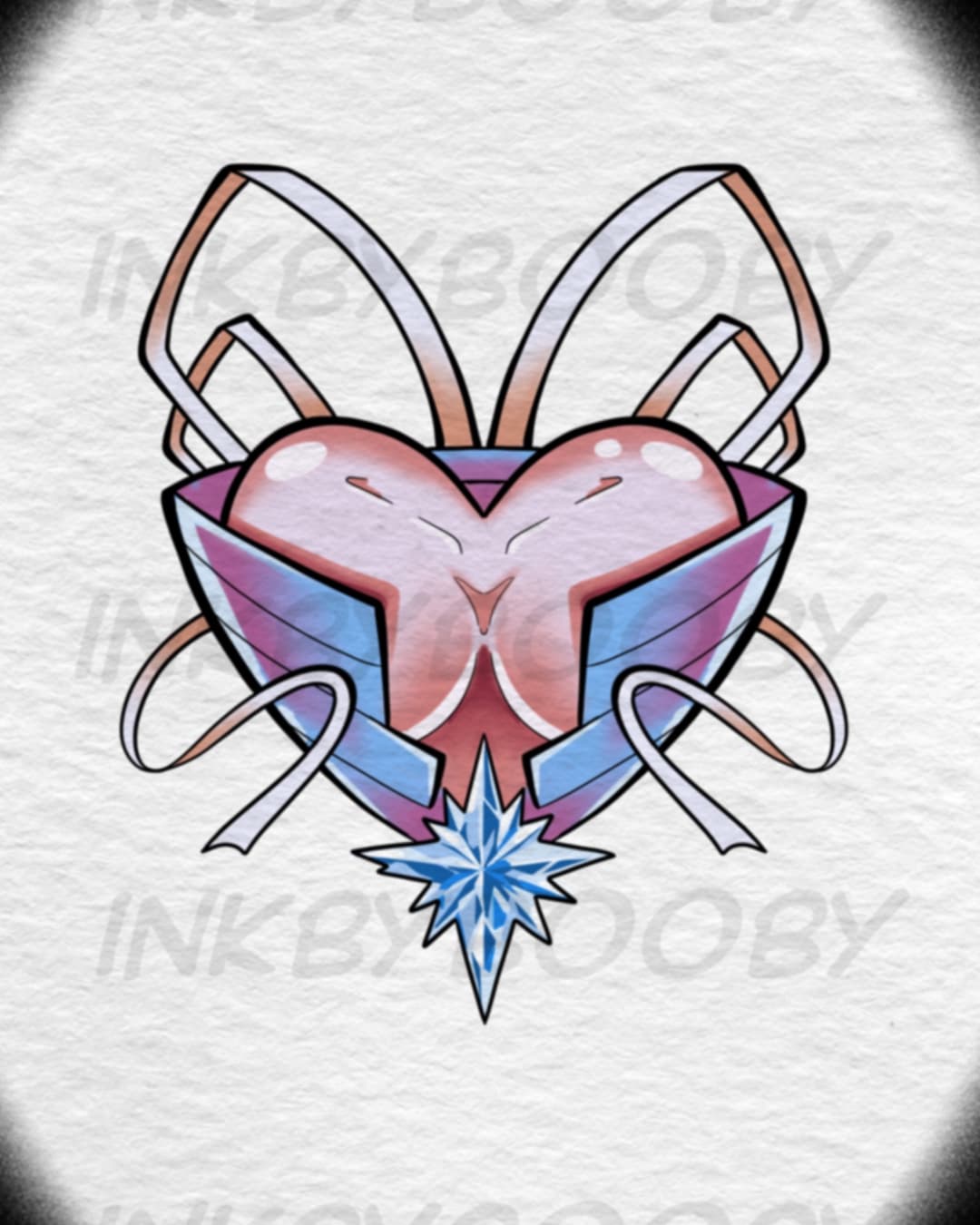 Rukia Bankai Heart Tattoo Flash – Bleach