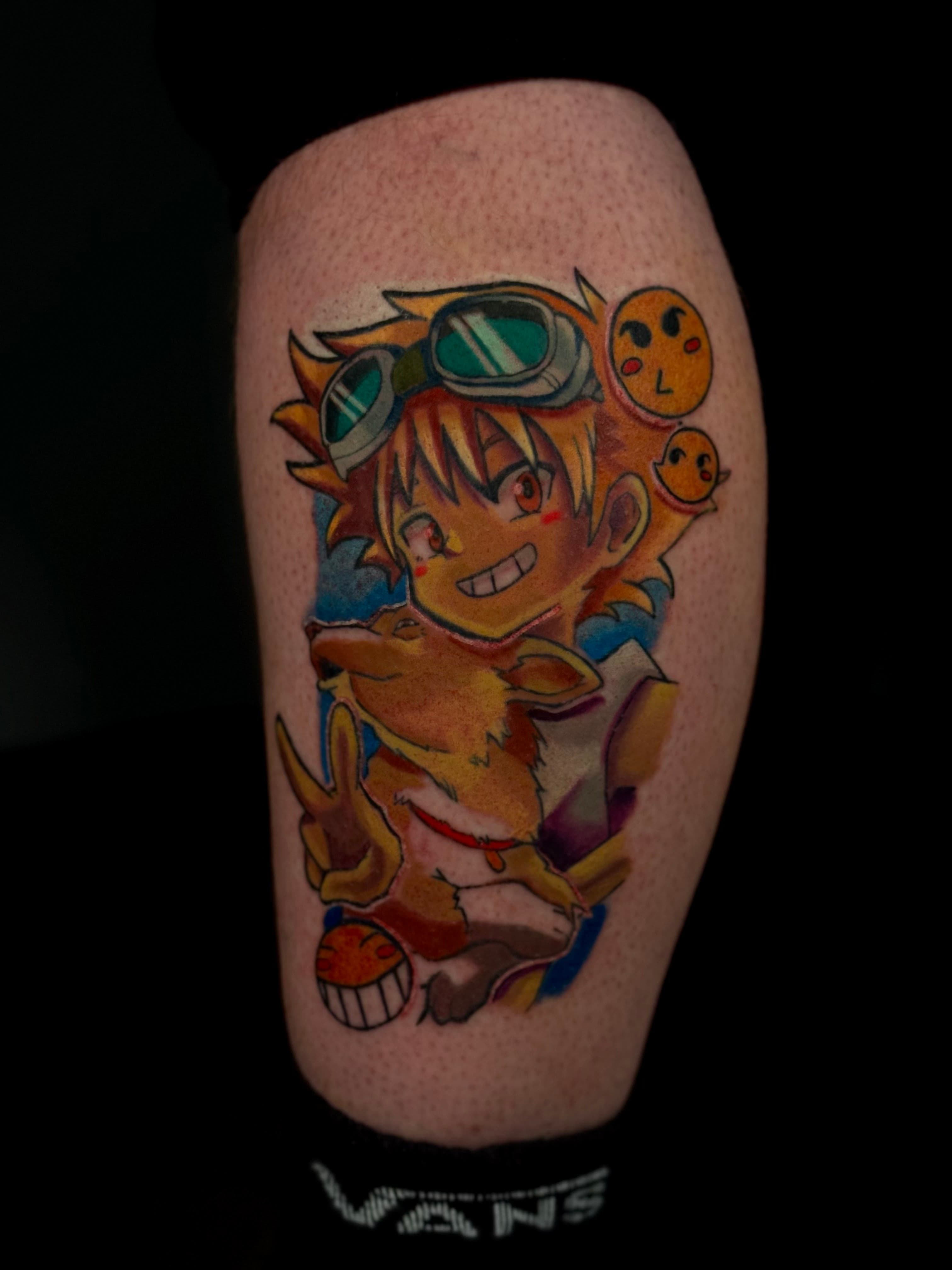 Ed & Ein Cowboy Bebop Color Tattoo