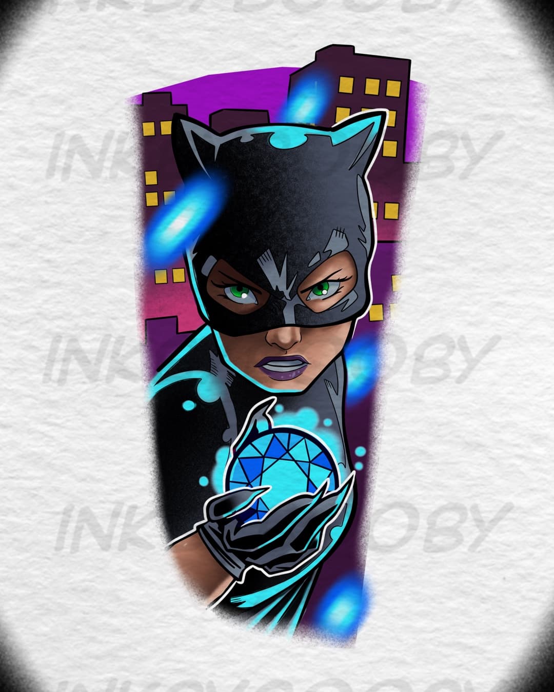 Catwoman Diamond Heist Tattoo Flash – DC Comics