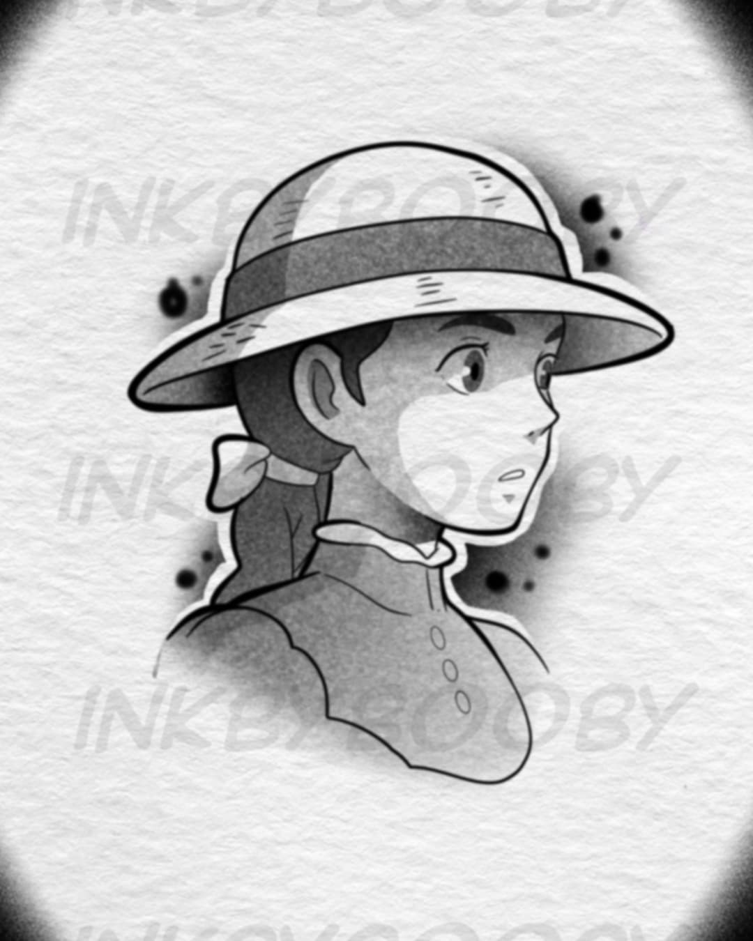 Sophie Hatter – Howl's Moving Castle Anime Tattoo Flash