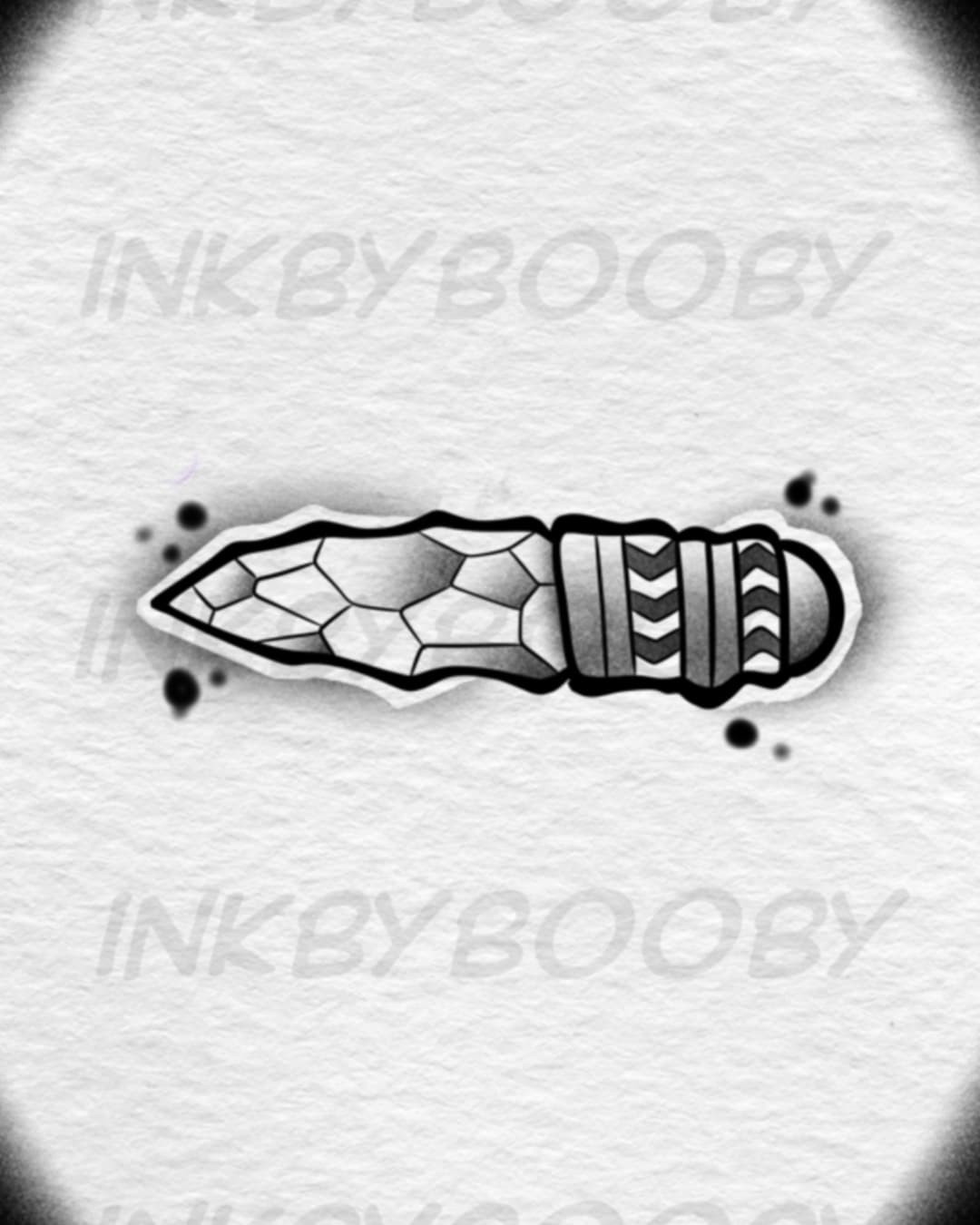 Princess Mononoke – Crystal Necklace Tattoo Flash