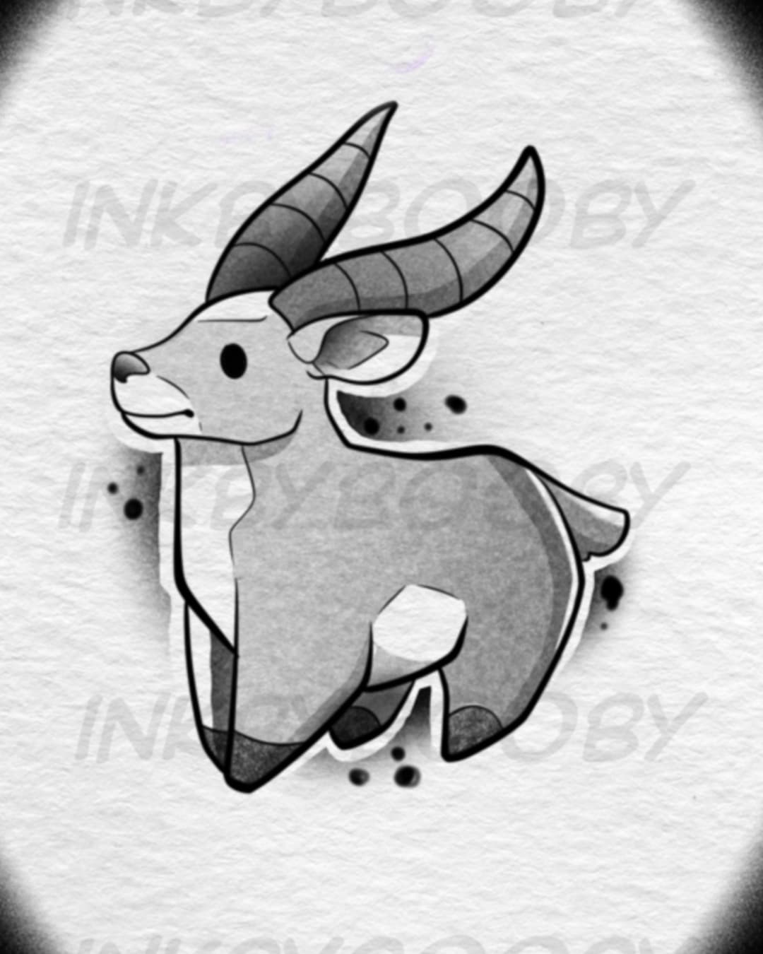Yakul – Princess Mononoke Anime Tattoo Flash