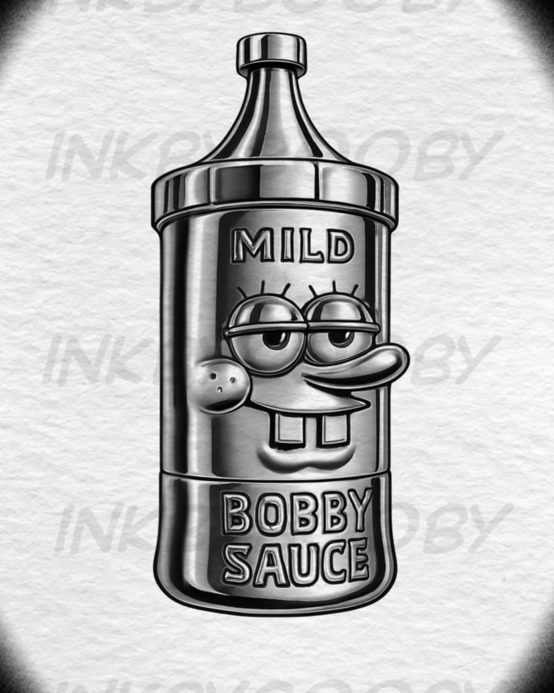 Mild Bobby Sauce – SpongeBob SquarePants Chrome Tattoo