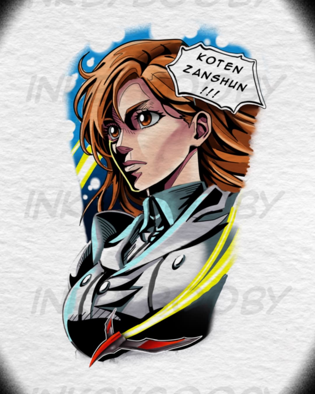 Orihime Inoue Koten Zanshun Tattoo Flash – Bleach