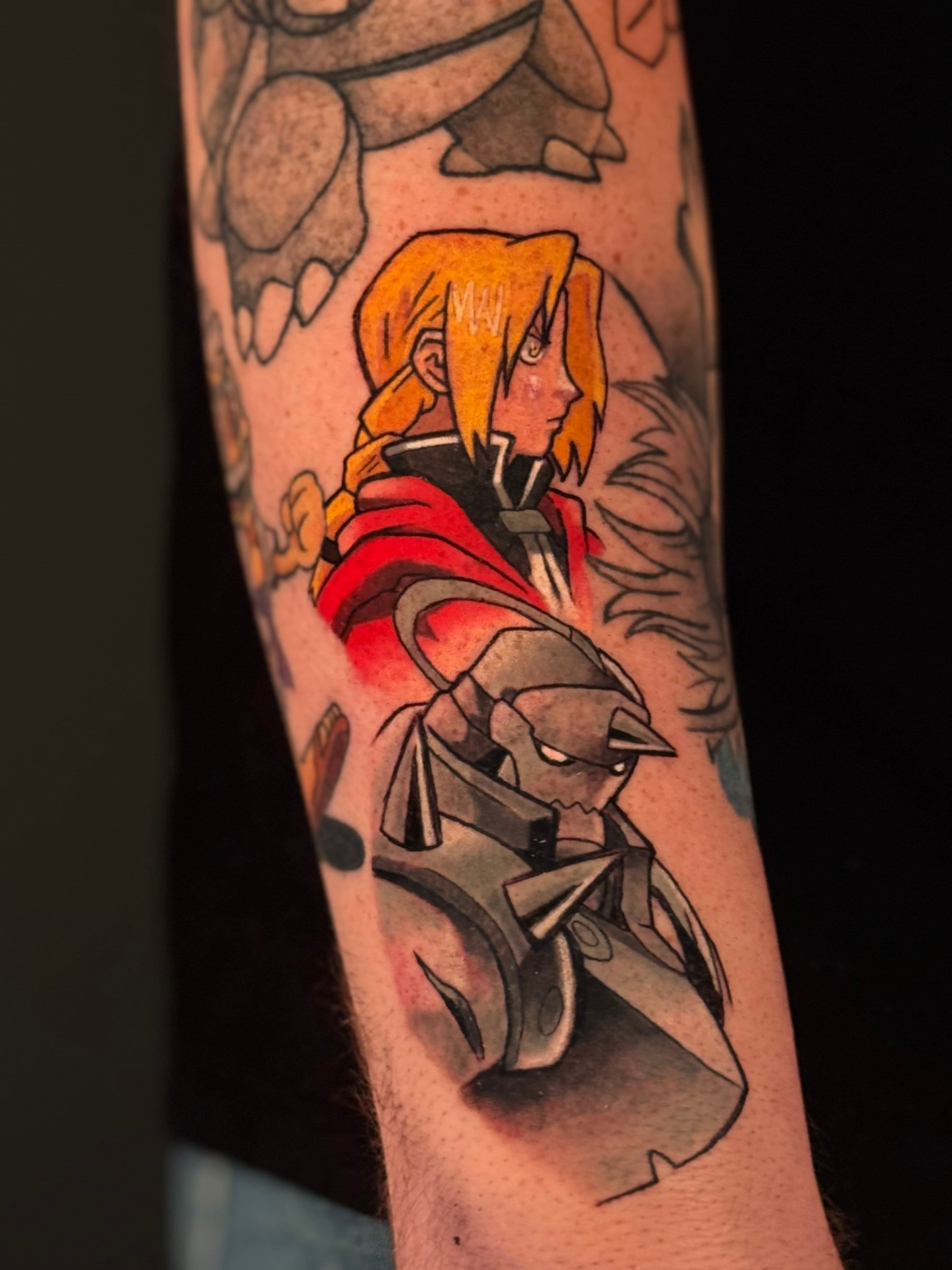 Edward & Alphonse Fullmetal Alchemist Tattoo