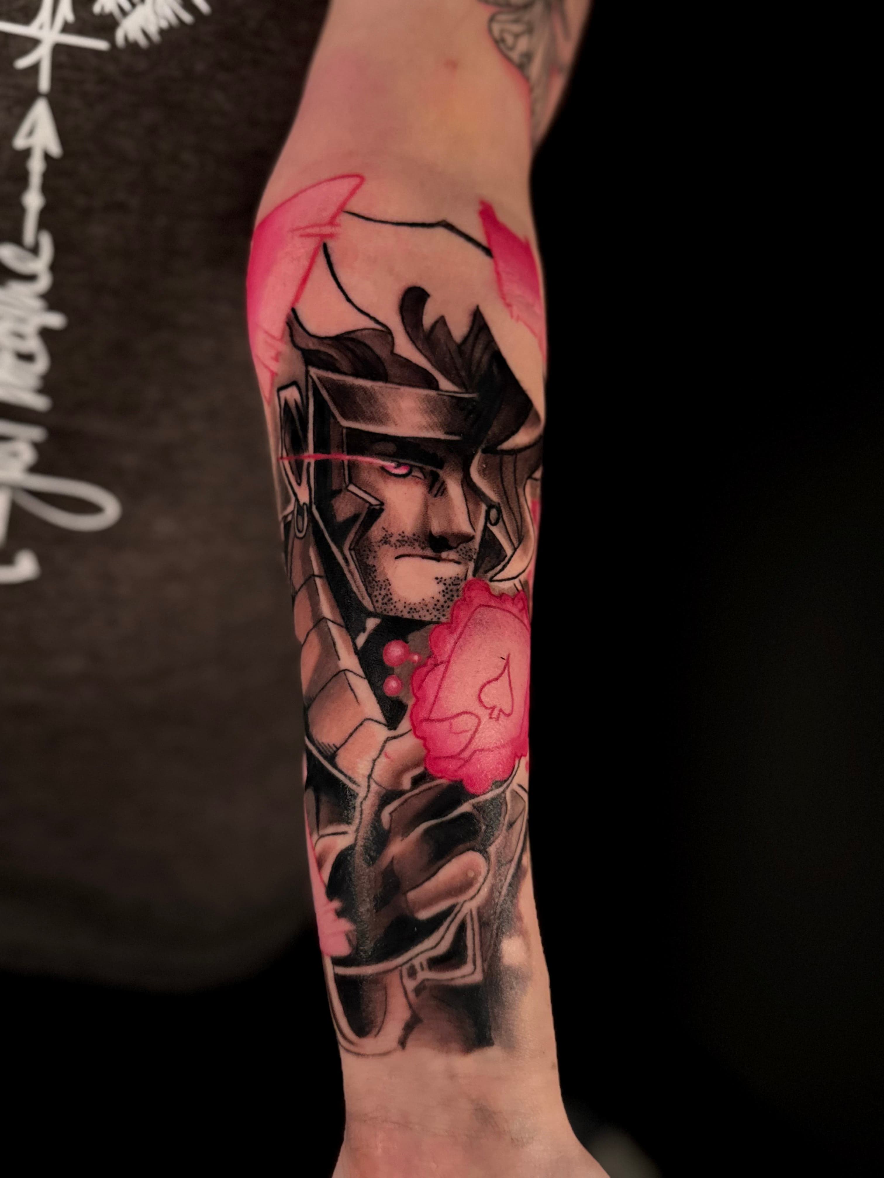 Gambit X-Men Tattoo