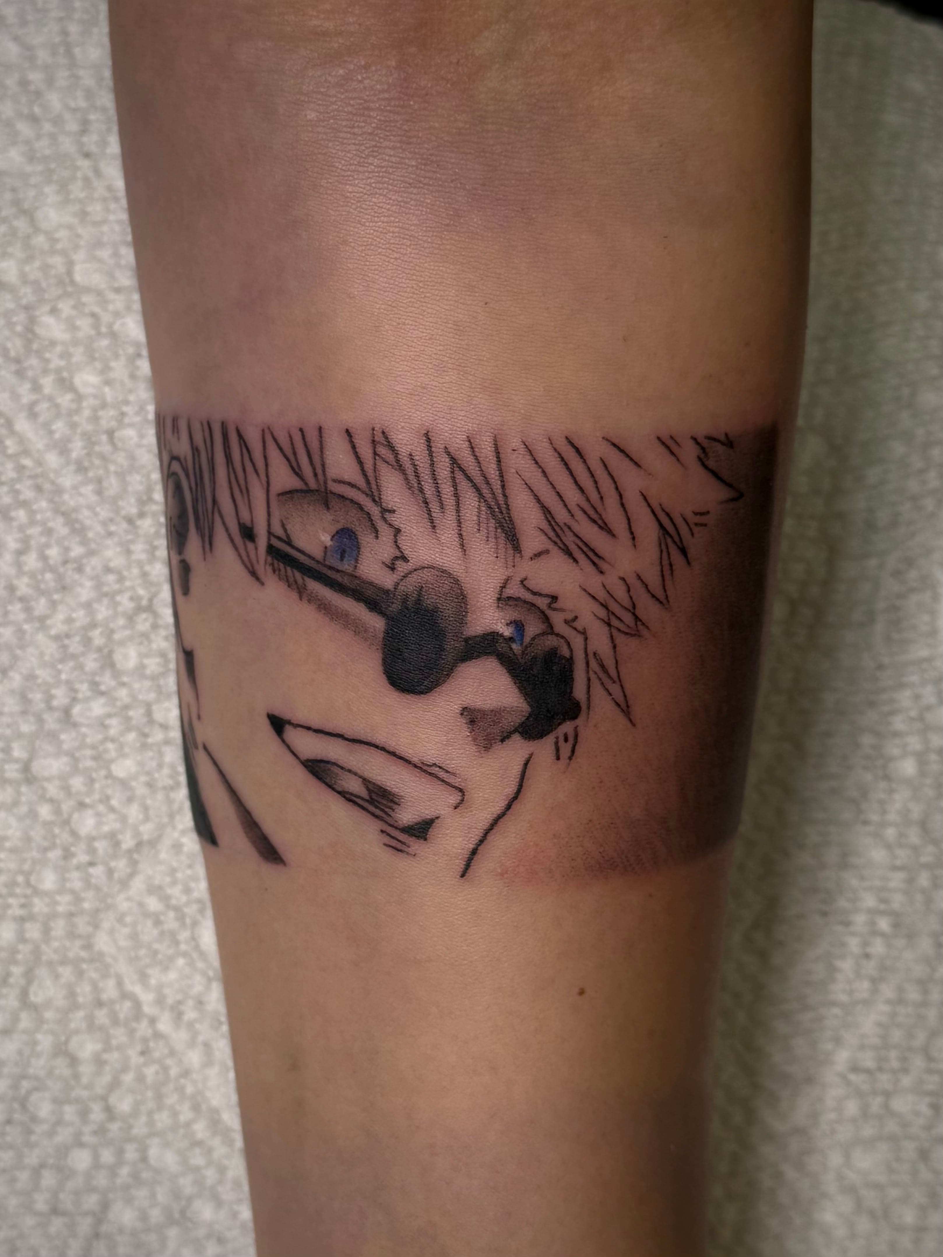 Gojo Satoru Jujutsu Kaisen Manga Tattoo