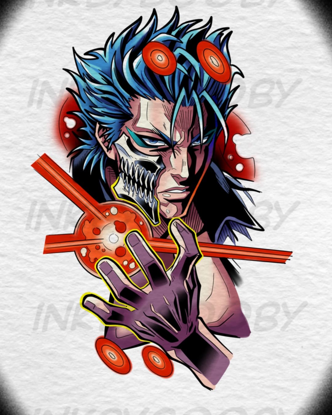 Grimmjow Jaegerjaquez Tattoo Flash – Bleach