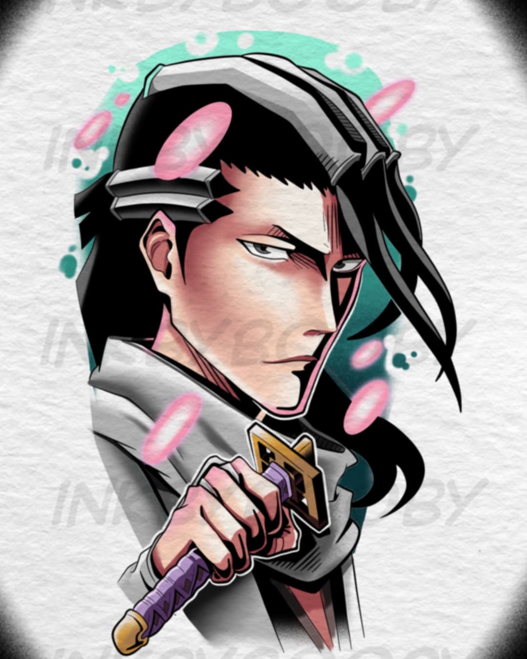 Byakuya Kuchiki Senbonzakura Tattoo Flash – Bleach